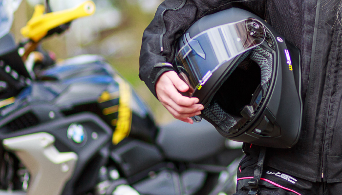 Motorbike helmets