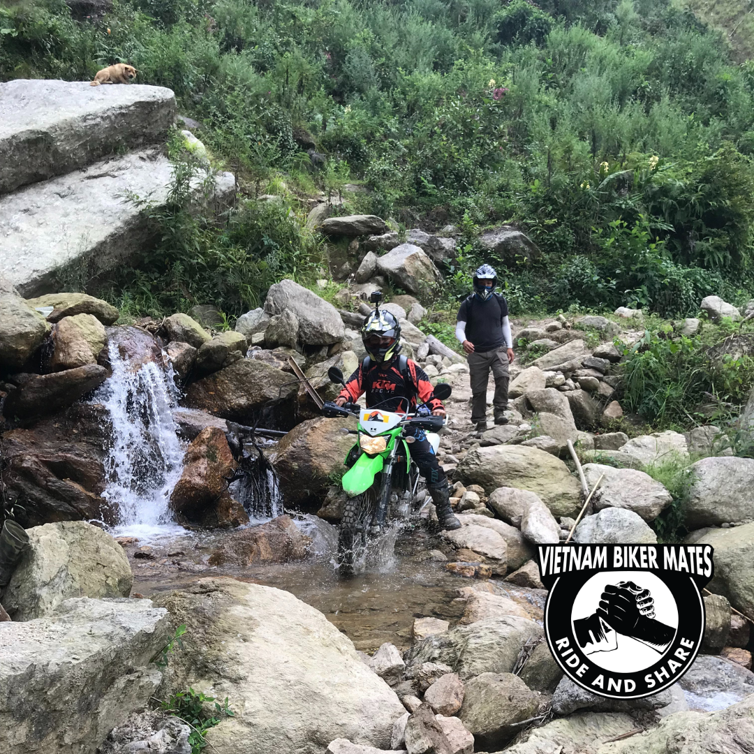 North Vietnam by motorbike is challenging with rough terrains