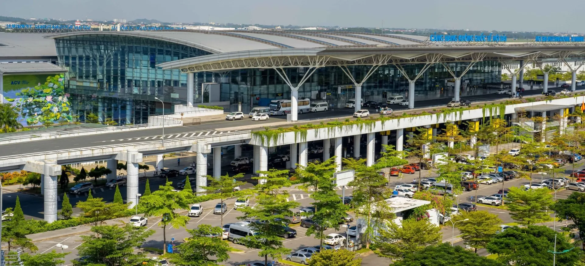 Noi bai international airport is one the largest Vietnam international airports 