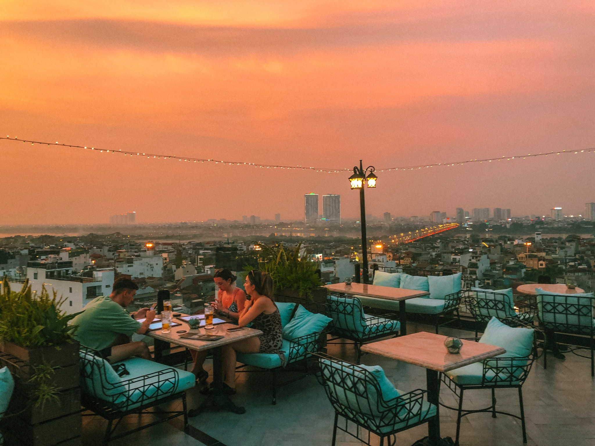 Hanoi skyline lounge